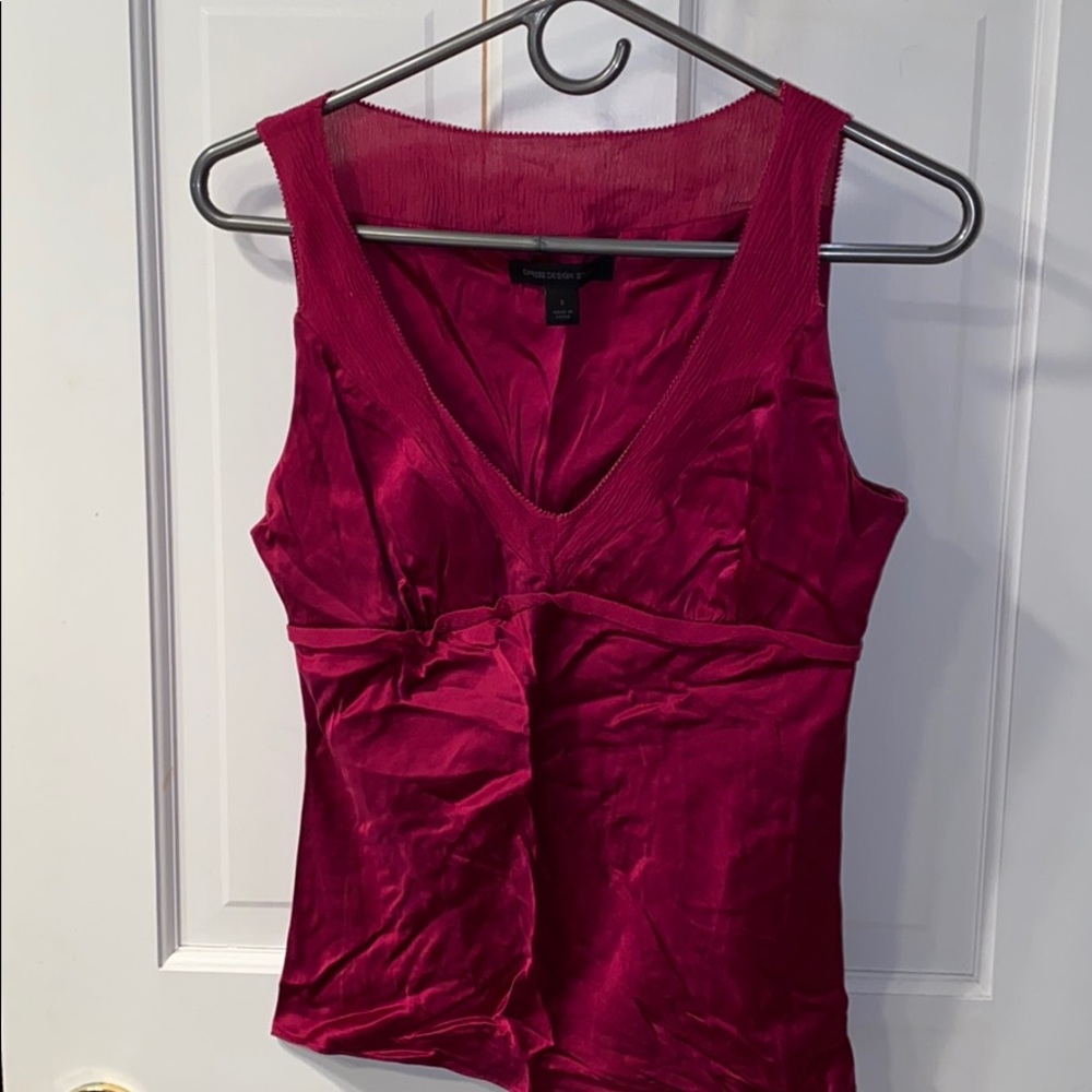 Silk sleeveless top